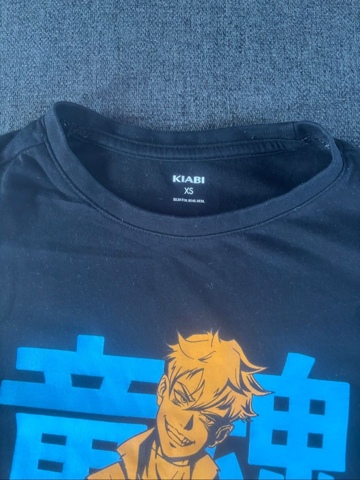 Tee shirt garçon XS noir manga - photo numéro 2