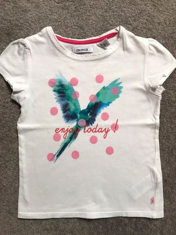 T-shirt Blanc imprimé 3 ans fille