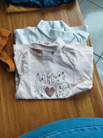 Lot de 2 maillots ML col roulé