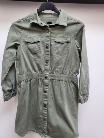 Robe en jeans kaki