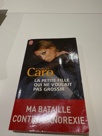 Livre témoignage « La petite fille qui ne voulait pas grossir - Ma bataille contre l’anorexie » d’Isabelle Caro édition J’ai lu