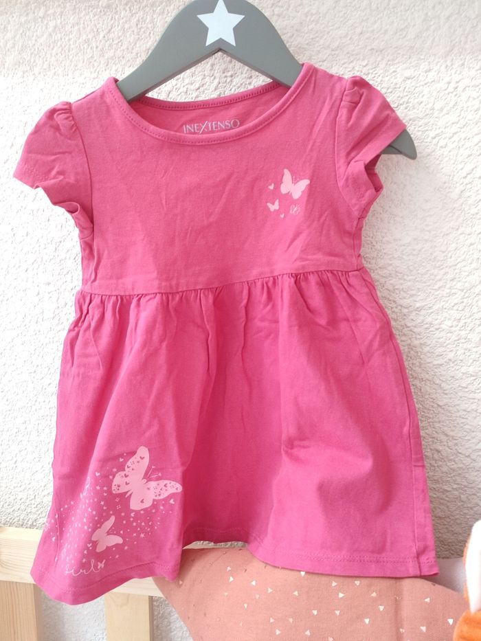 Robe - Thème papillon - 80 cm - Très bon état - In extenso