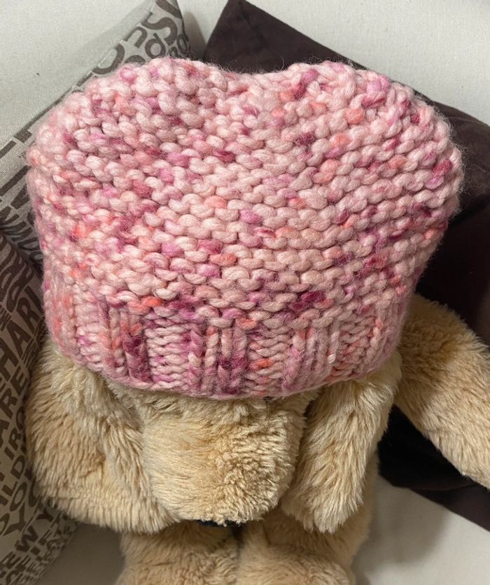 Bonnet tricoté main Taille 5-8 ans - photo numéro 6