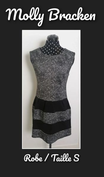 Robe chic noir blanc Taille 36 Molly Bracken