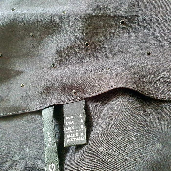 Robe noire avec strass noir L, dos nu Mango - photo numéro 10