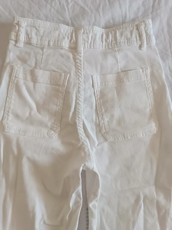 Jeans blanc 11-12 ans - photo numéro 5