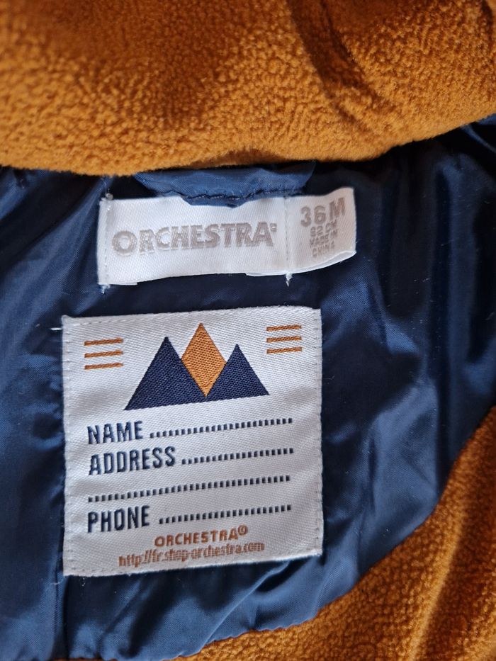 Doudoune avec  Capuche garçon  36 mois Orchestra - photo numéro 4