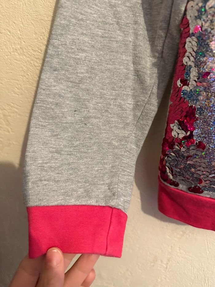 Sweat sequins magique imprimée à cœur fille 11-12 ans Desigual - photo numéro 6