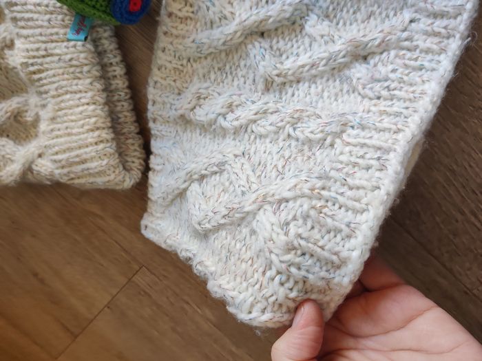 Bonnet à pompon et snood rose clair Lili marelle Taille unique - photo numéro 2