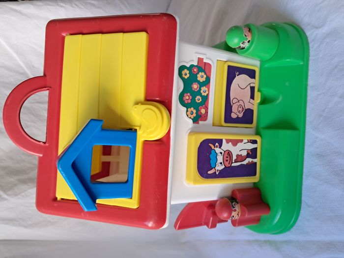 Jeu d'éveil éducatif ferme puzzle clairbois 1989 vintage rétro ancien - photo numéro 3