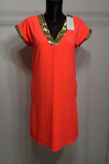 Robe rose fluo et or femme small neuve étiquetée