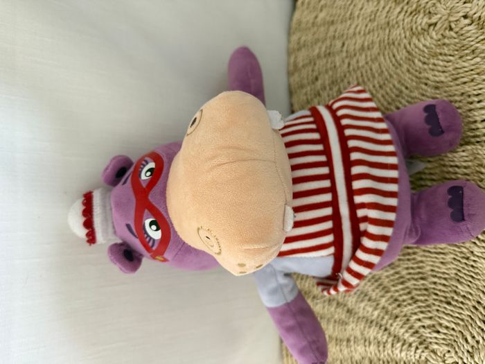 Peluche Hallie l'hippopotame NICOTOY Disney Docteur la peluche violet - photo numéro 6