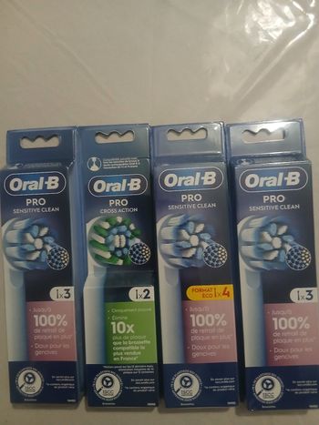 Lot de 4 paquets Brossette Oral B