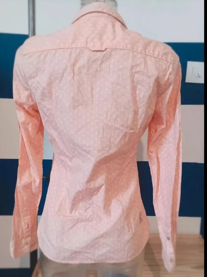 Jolie chemise manches longues saumon Gaastra femme taille 36 - photo numéro 3