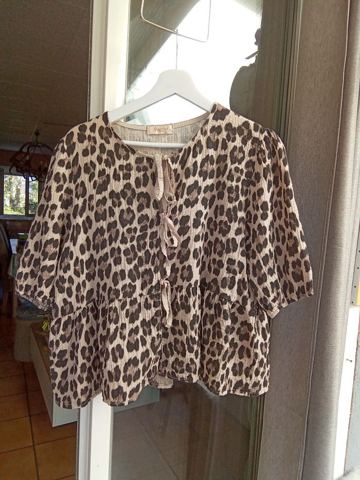 Veste taille unique - marron - noir - beige - FanFan (Mad)