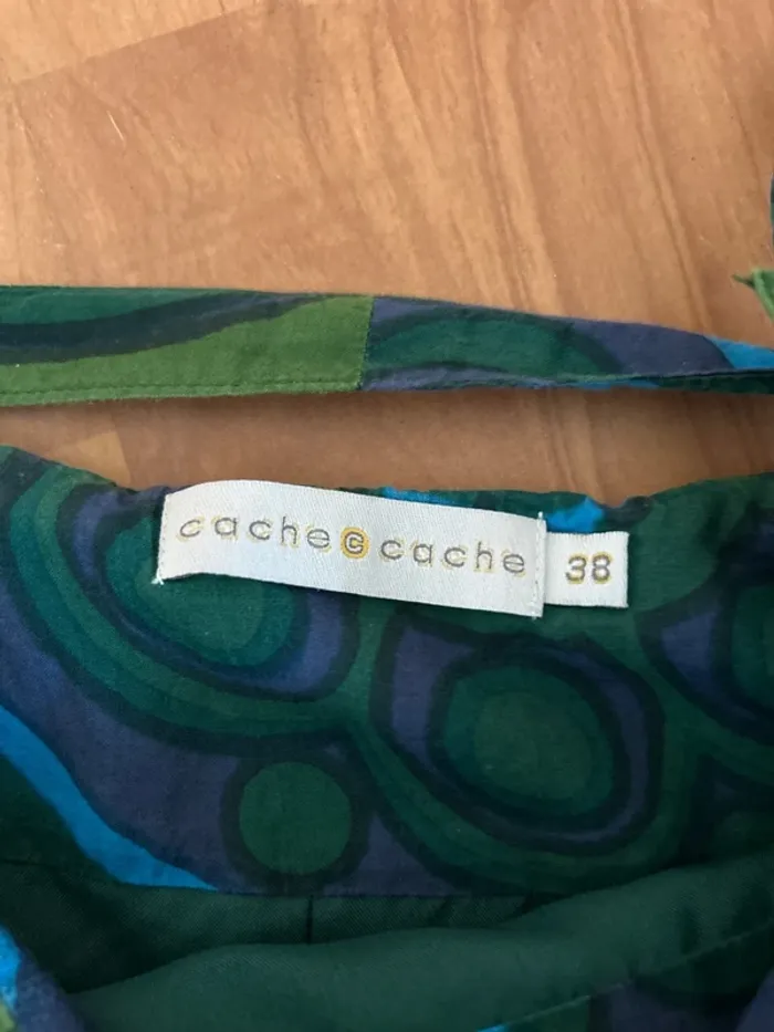 Cache cache jupe multicolore avec ceinture taille 38 - photo numéro 3