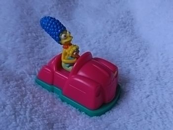 Figurine Simpson marge et maggie voiture tamponneuse quick 1998 fox