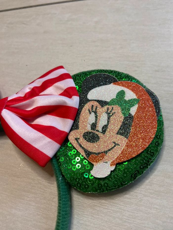 Serre tête oreille de Mickey et minnie à sequin, paillettes - photo numéro 3