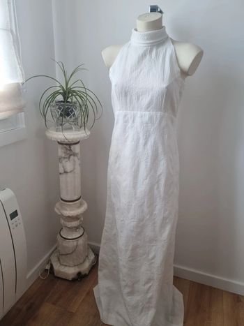 Robe longue blanche vintage
