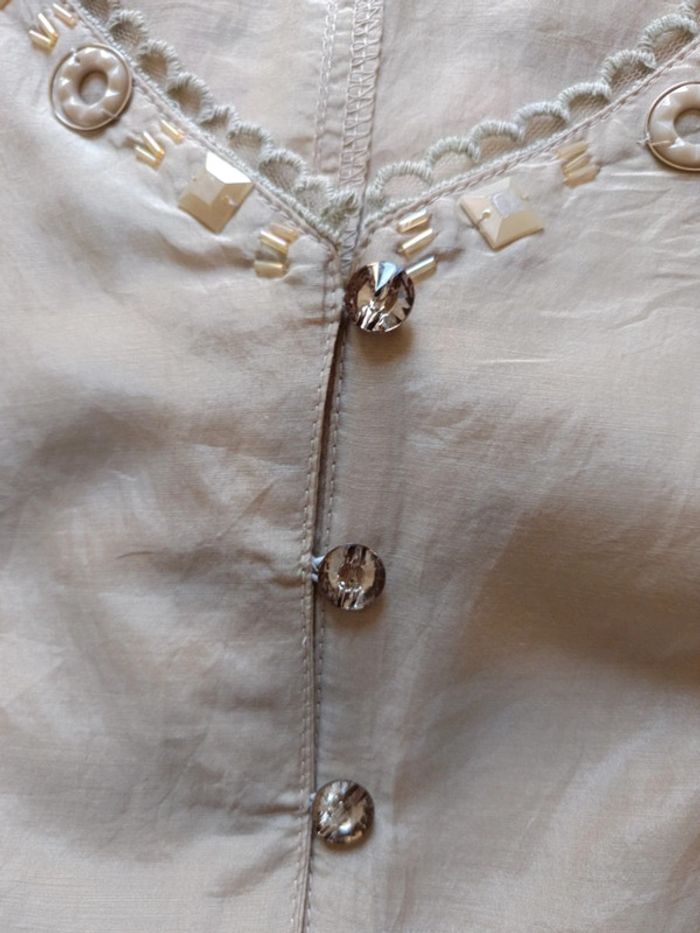 Blouse HK2028 soie/coton t.XL - photo numéro 10