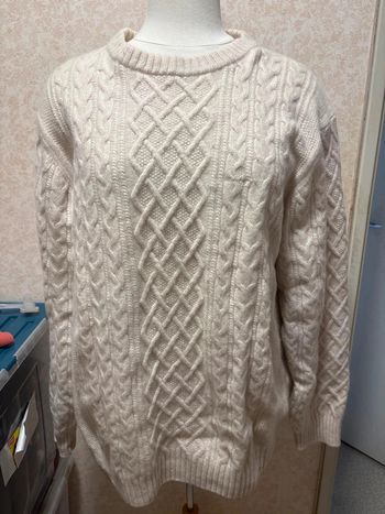 🧥 Pull GANT en laine torsadée – Taille 3XL