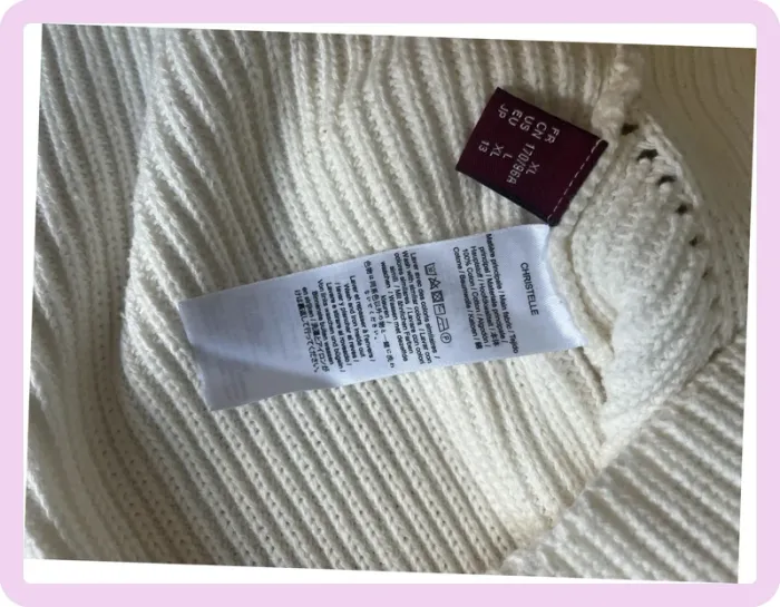 Pull maille blanc Comptoir des Cotonniers – Taille XL – Partiellement transparent & léger - photo numéro 4