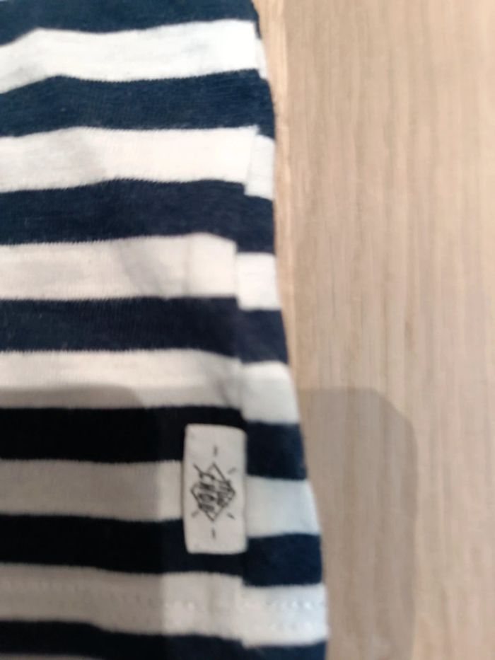 Tee-shirt rayé manches longues Kiabi 3 mois - photo numéro 3