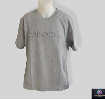 Tee-shirt gris col rond Kaporal - Taille XL