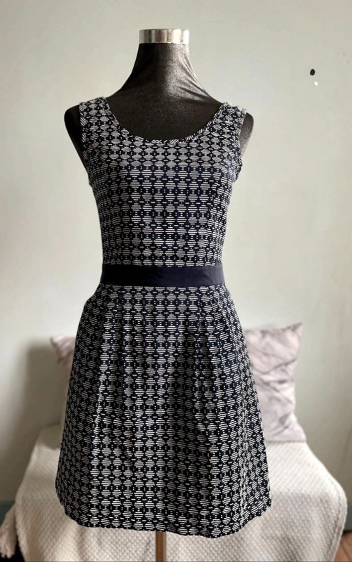 robe bleu Camaïeu.