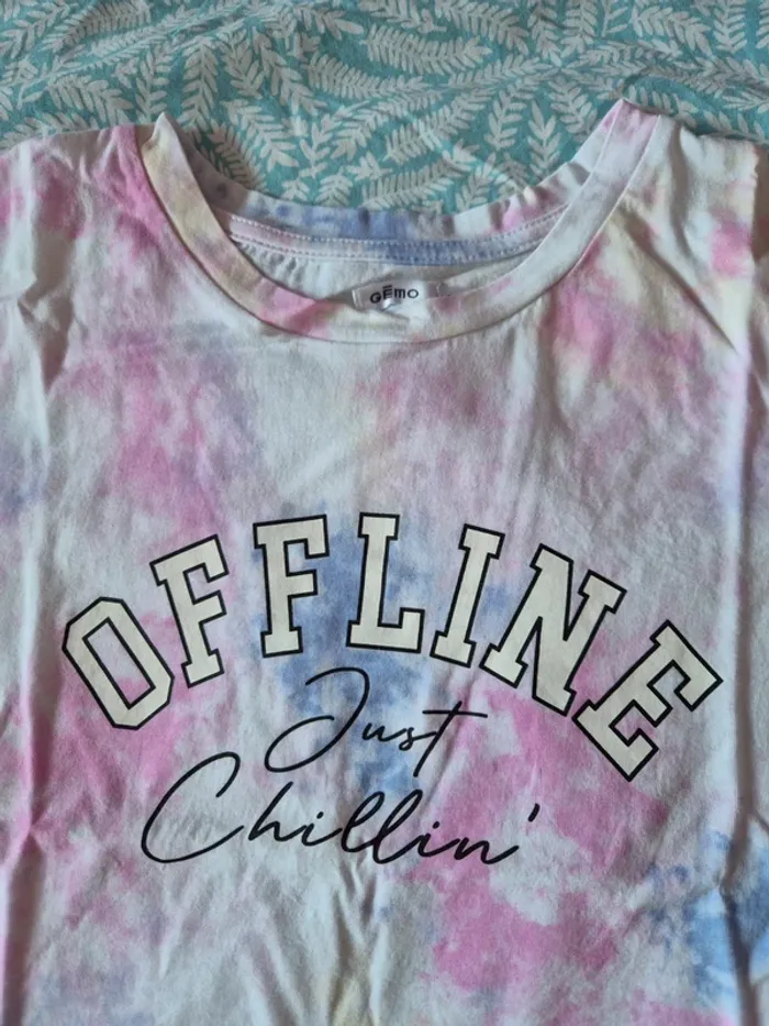 T-shirt effet tie and dyed Gemo - photo numéro 2