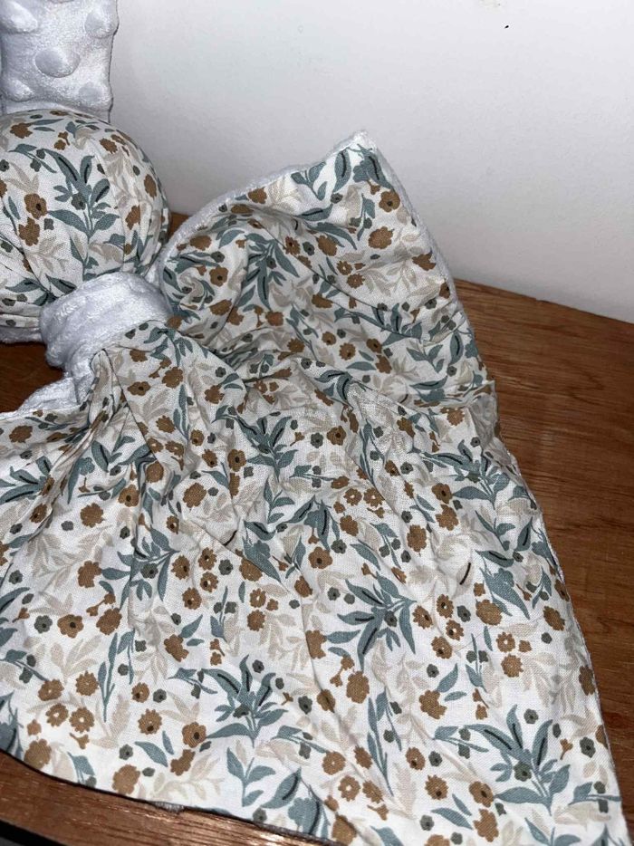 Doudou fleur bleu - photo numéro 2