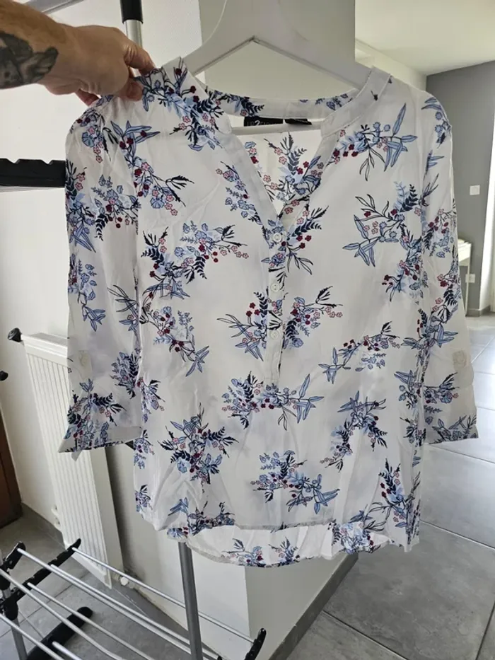 Chemise / chemisier blouse t40 /42 femme - photo numéro 4