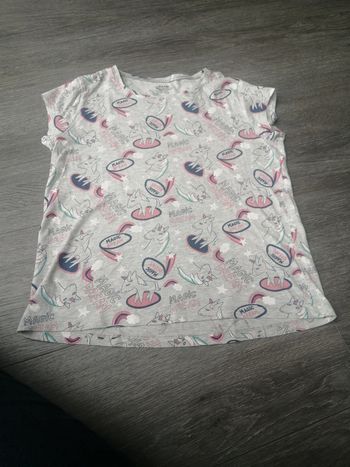 Tee shirt manche courte licorne 12A