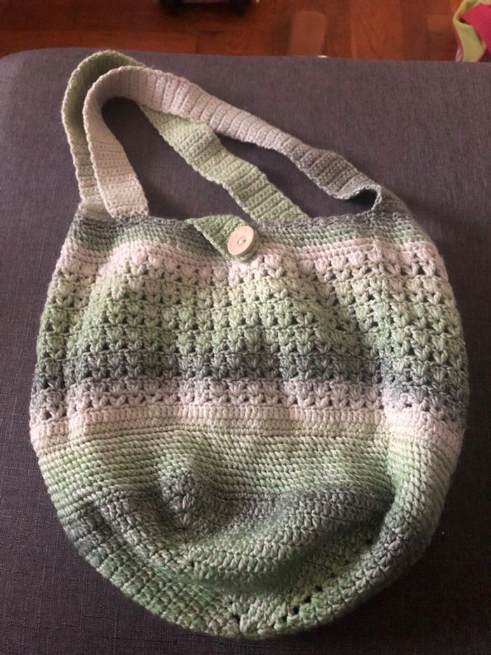 Sac vert tricot