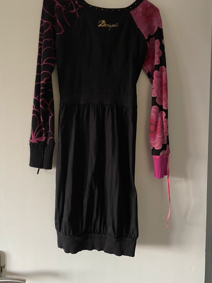 Robe noir/rose Desigual Taille M - photo numéro 8