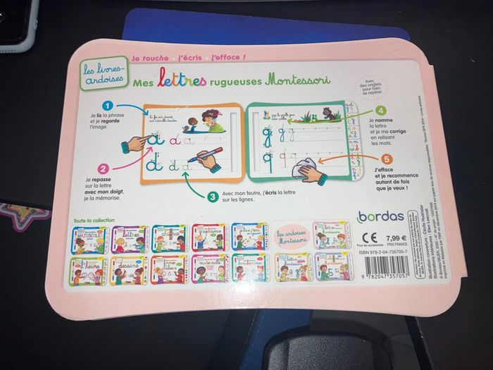 Livre Mes Lettres Rugueuses Montessori - photo numéro 2