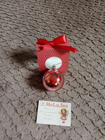 Boule de Noël personnalisée