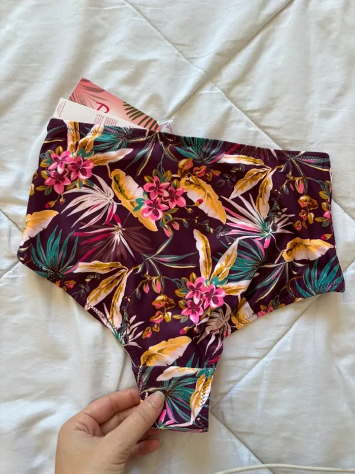 Lot 6 maillots de bain bikini bas et haut motifs multicolores pailleté Penti taille XS/34 neuf - photo numéro 20