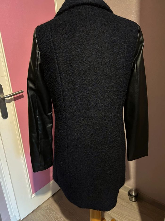 Manteau bleu marine et noir Camaïeu - photo numéro 3