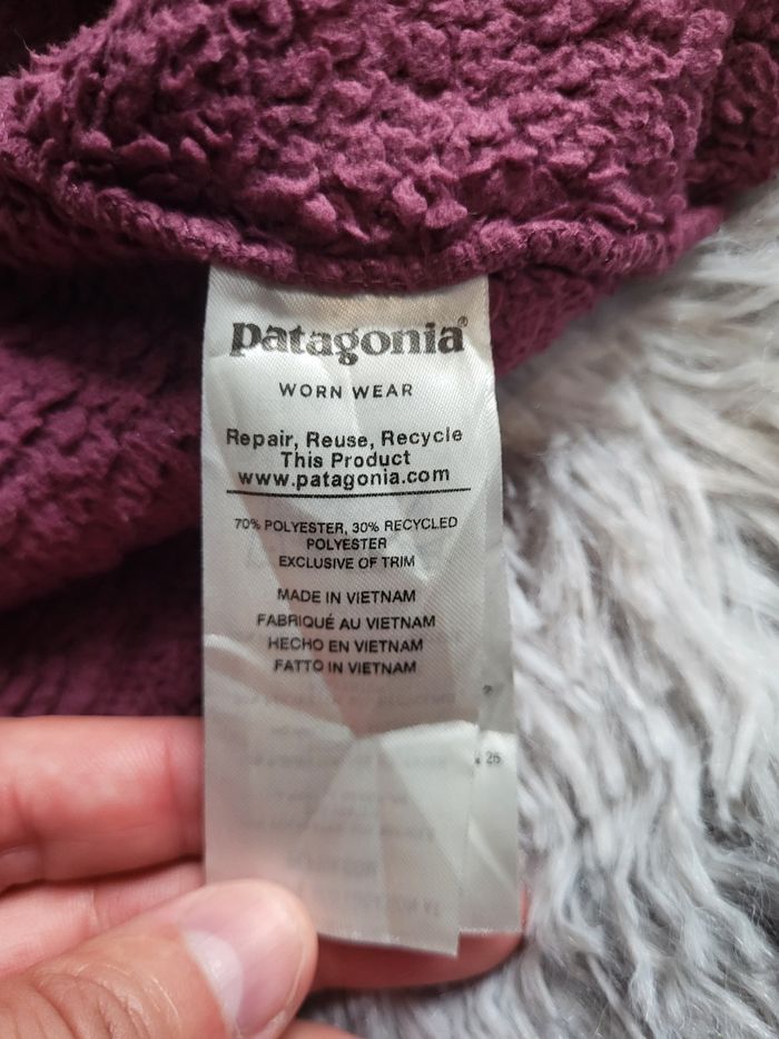 🔥 Patagonia Los Gatos 1/4 Zip – Femme S – Bordeaux/Prune - photo numéro 4