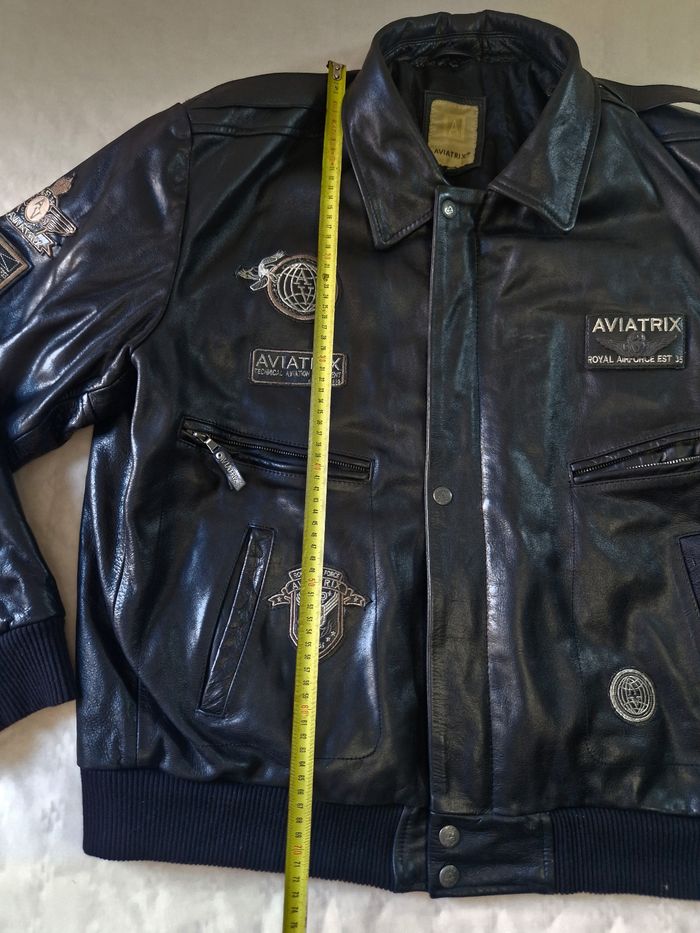 Blouson  cuir  , homme  , bombers  , Aviatrix  , taille  6XL - photo numéro 7