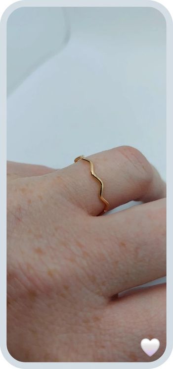 Magnifique bague dorée