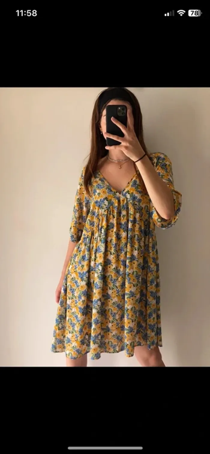Robe à fleur