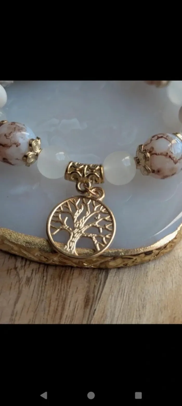 Bracelet en perles et pendentif arbre de vie - photo numéro 5