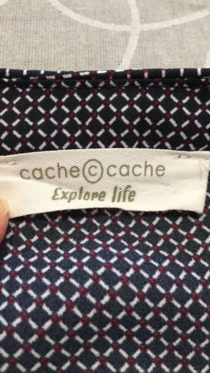 Tunique cache cache bleue marine - photo numéro 6