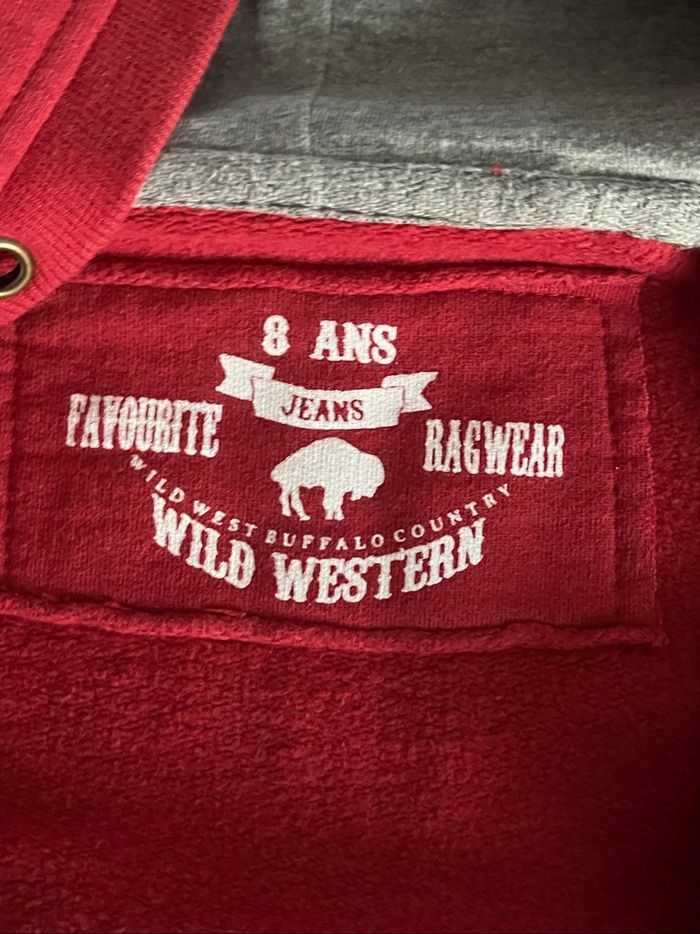 Pull débardeur capuche rouge West 8 ans - photo numéro 3