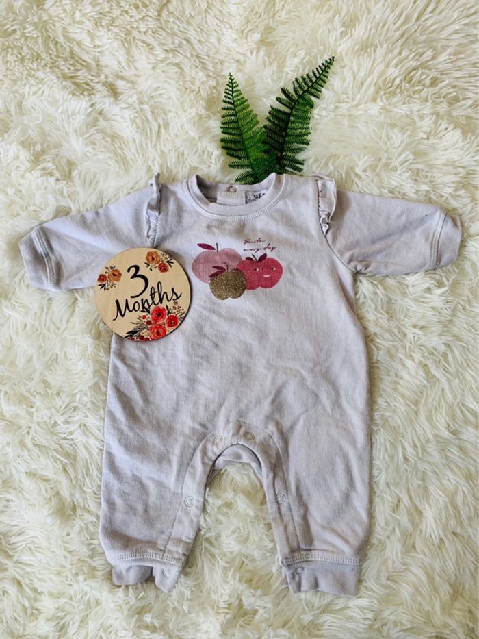 Lot de 3 pyjamas grenouillères 3M fille - photo numéro 4
