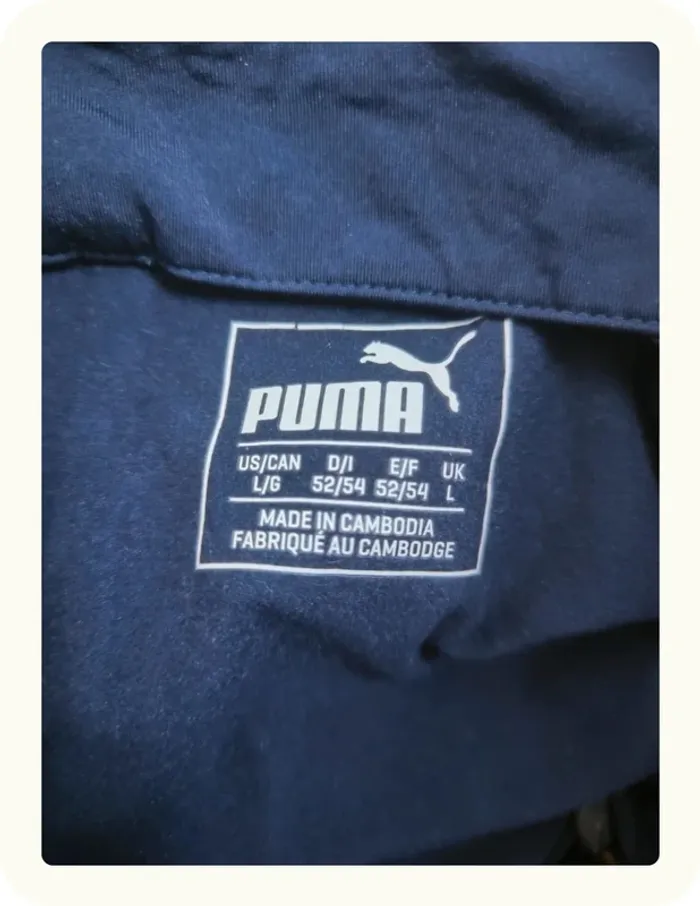 Haut tee shirt manches longues sport training entraînement football Puma Italie Taille L 40 - photo numéro 8
