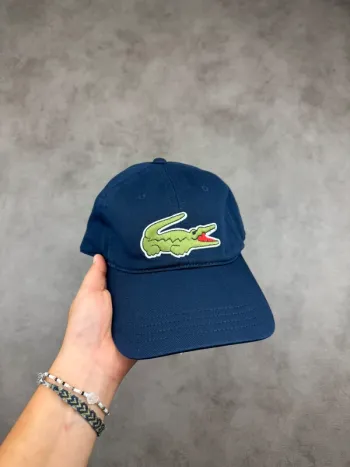 Casquette Lacoste Bleu marine Logo Brodé Neuve