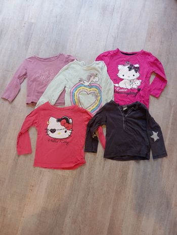 6 t-shirts à manches longues 2 ans